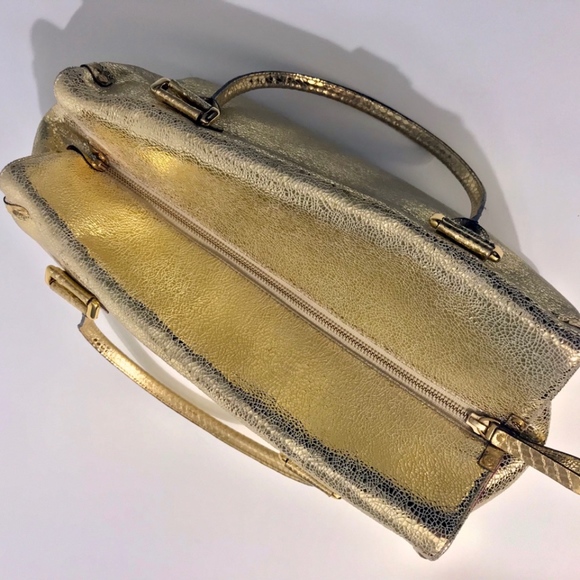 kate spade Bags Kate Spade Gold Metallic Large Satchel Bag Poshmark